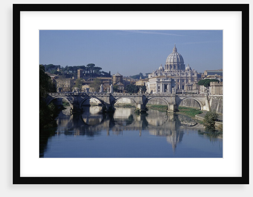 Tiber River and St. Peter's Basilica by Anonymous