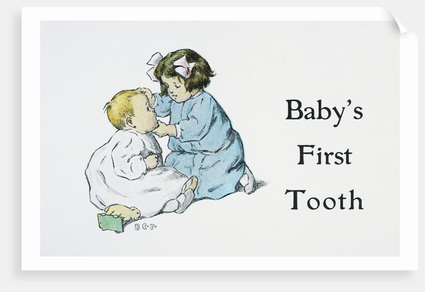 Baby's First Tooth Book Illustration by Bessie Gutmann