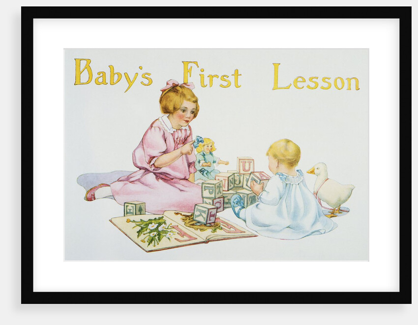 Baby's First Lesson Book Illustration by Florence Curtis Elizabeth Choate