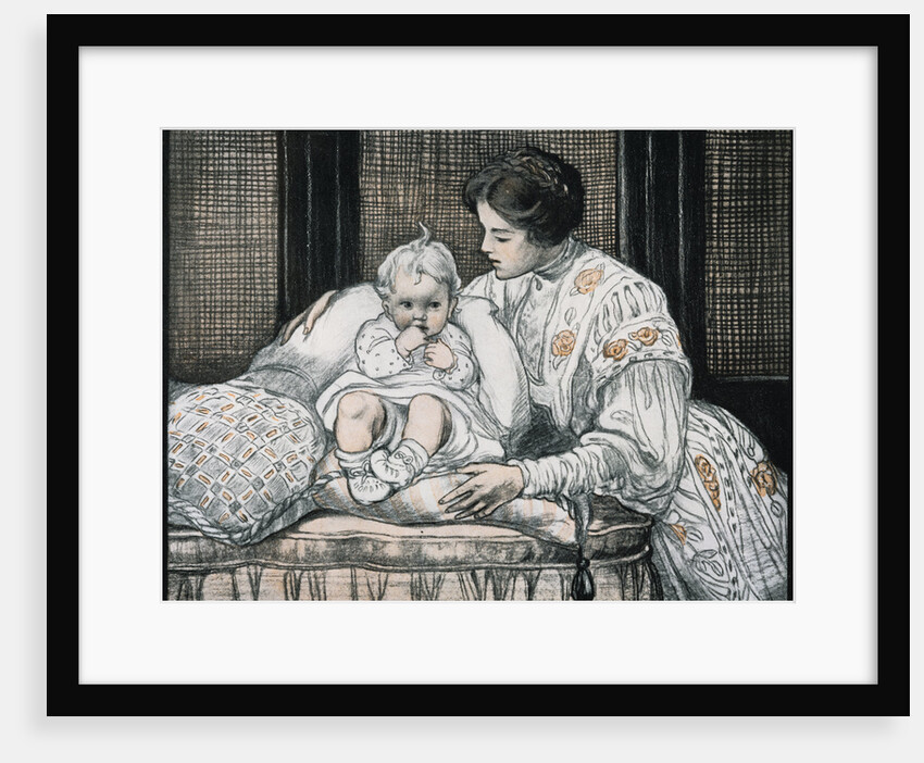 New Baby's Biography Book Illustration by Ruth Mary Hallock