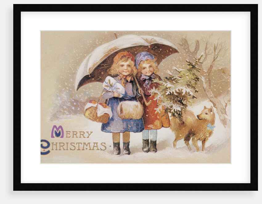 Merry Christmas German Postcard by Anonymous