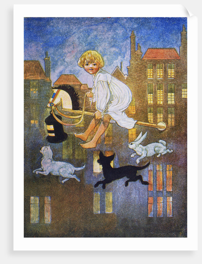 A-Hunting We Will Go Book Illustration by Anonymous