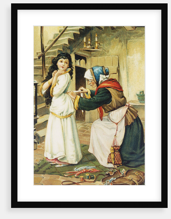 Illustration of Snow White and the Disguised Queen by Ada Dennis