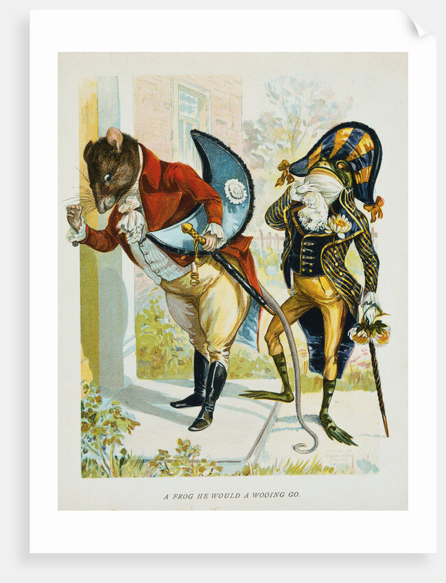 A Frog He Would A Wooing Go Illustration by Anonymous