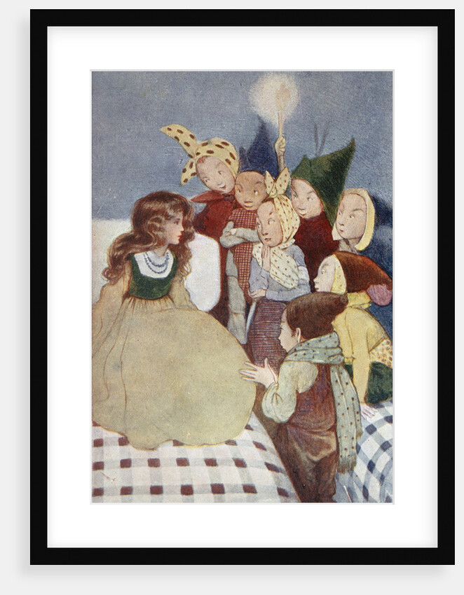 The Surprise of the Seven Dwarfs Book Illustration by Anonymous