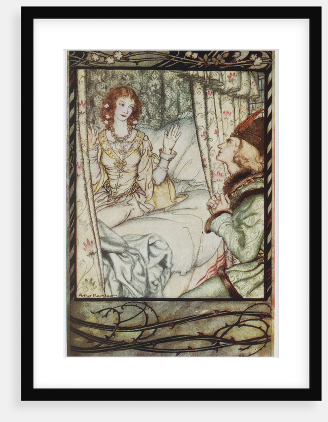 Illustration Depicting Prince Philip Waking Sleeping Beauty by Arthur Rackham