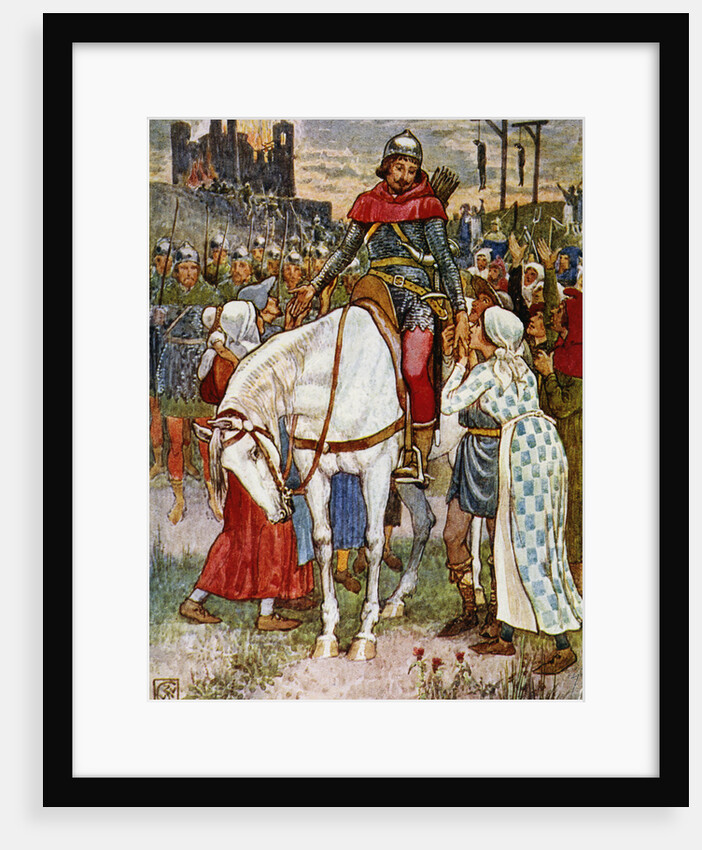 Book Illustration from Robin Hood by Walter Crane