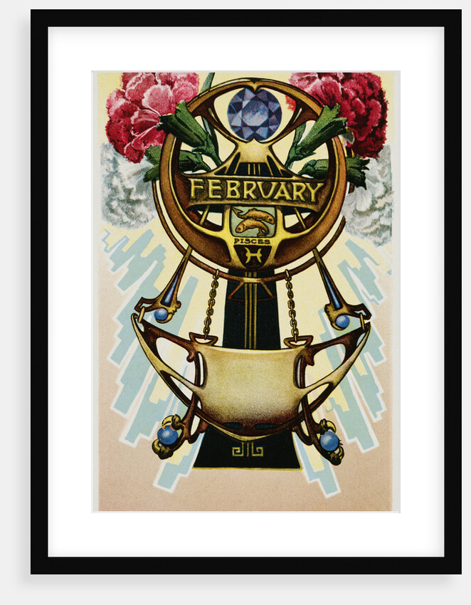February - Pisces Postcard by Aenz