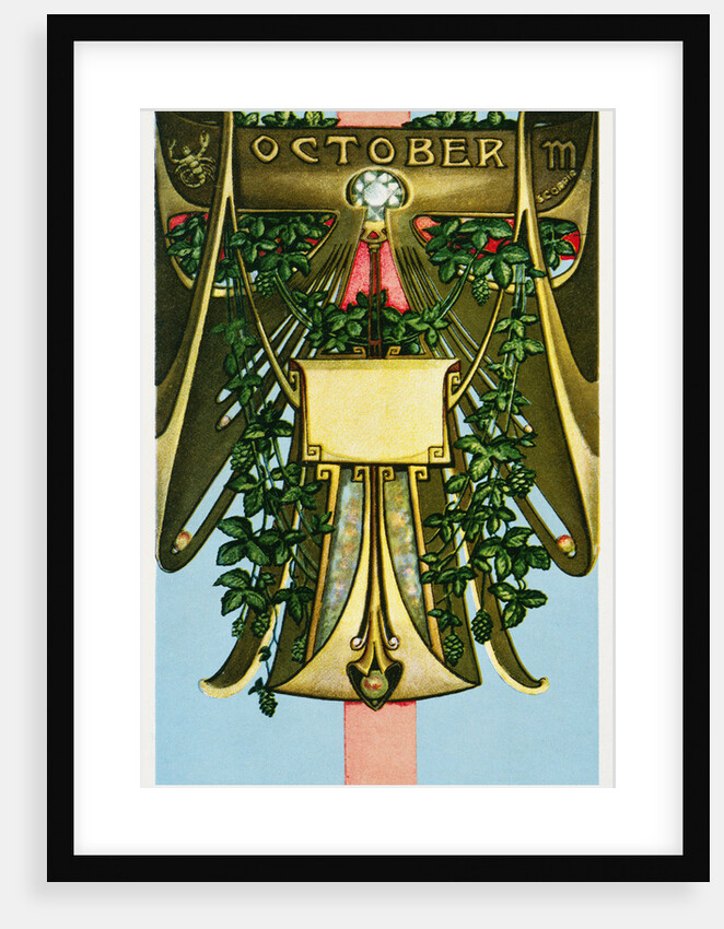 October - Scorpio Postcard by Aenz