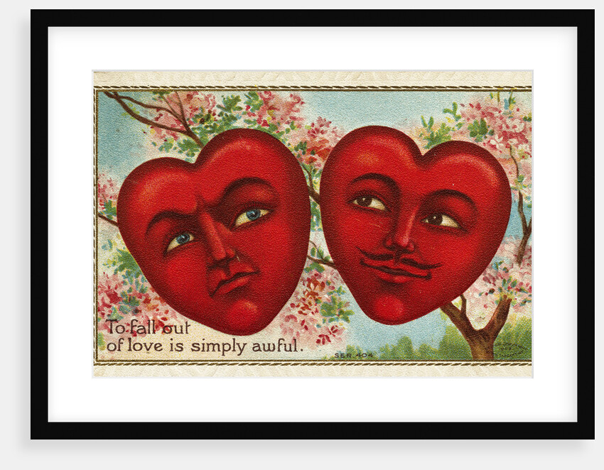 To Fall Out of Love Is Simply Awful Postcard by Anonymous