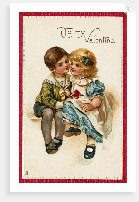 Little Darlings Valentine Postcard by Anonymous