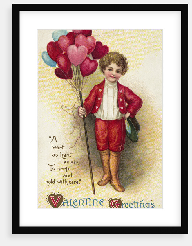 Valentine Greetings Postcard by Ellen H. Clapsaddle