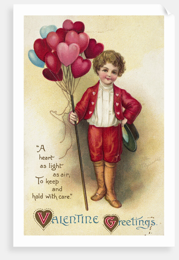 Valentine Greetings Postcard by Ellen H. Clapsaddle