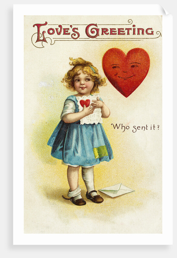 Love's Greeting Postcard by Anonymous