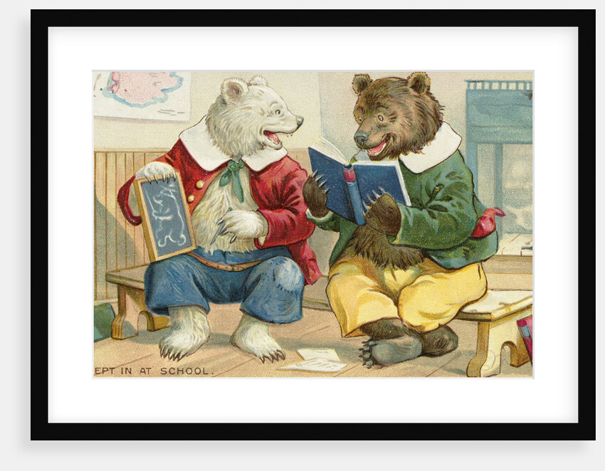 Kept in at School Postcard by Anonymous