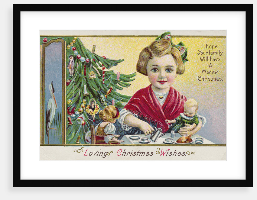 Loving Christmas Wishes: I Hope Your Family Will Have a Merry Christmas Postcard by Anonymous