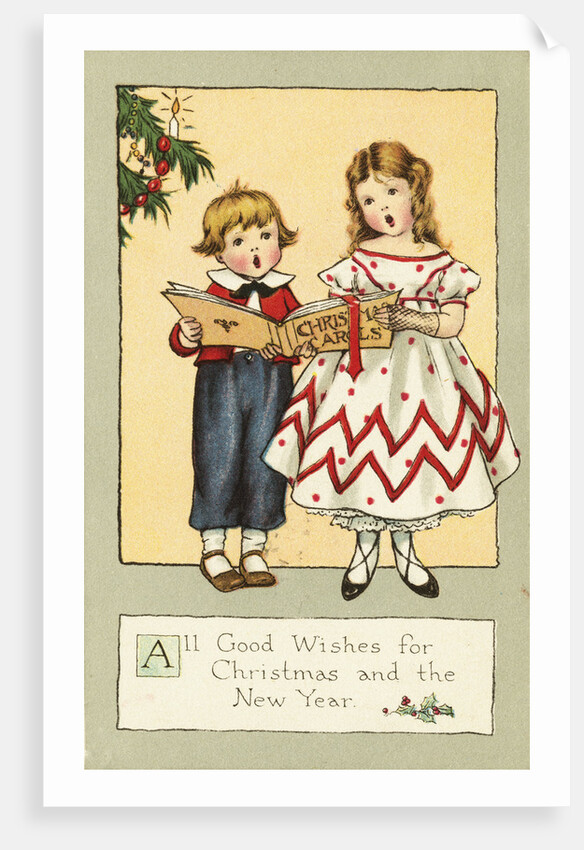 All Good Wishes for Christmas and the New Year Postcard by Anonymous