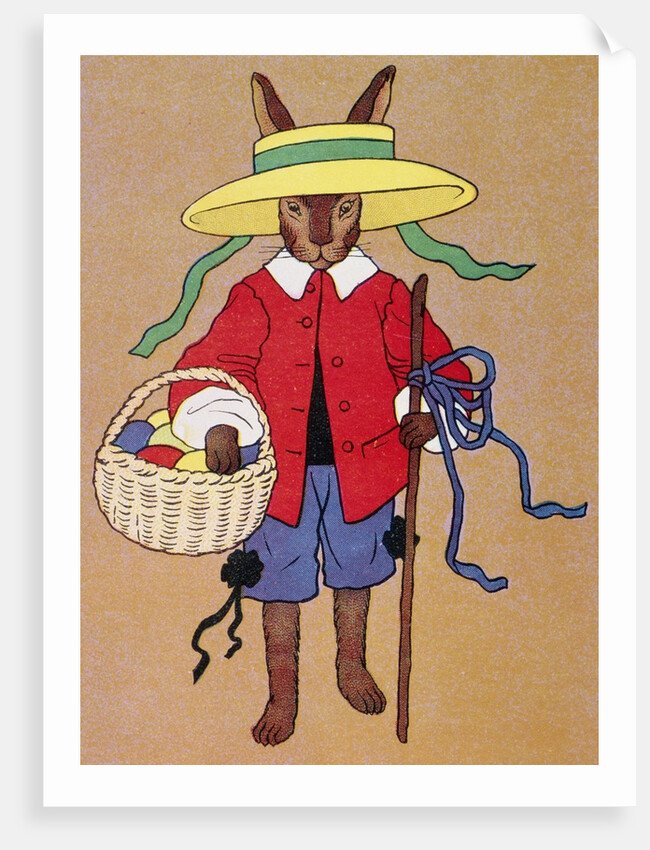 Italian Book Illustration of the Easter Rabbit by Anonymous