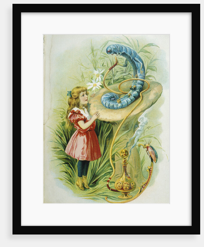 Book Illustration of Alice and the Caterpillar by Anonymous
