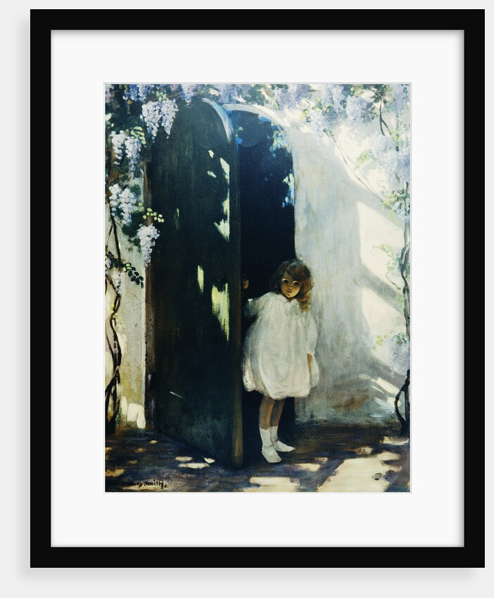 Poster of a Young Girl in a Doorway by Jessie Willcox Smith