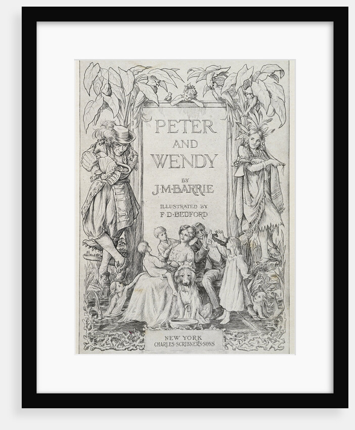 Peter and Wendy Book Cover Illustration by Francis Donkin Bedford