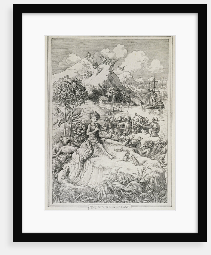 The Never Never Land Book Illustration by Francis Donkin Bedford