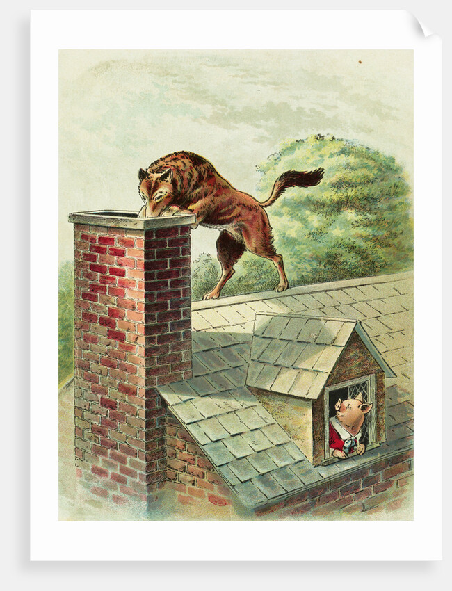 The Wolf Tries to Find a Way Into the Brick House by Blanche Fisher Wright