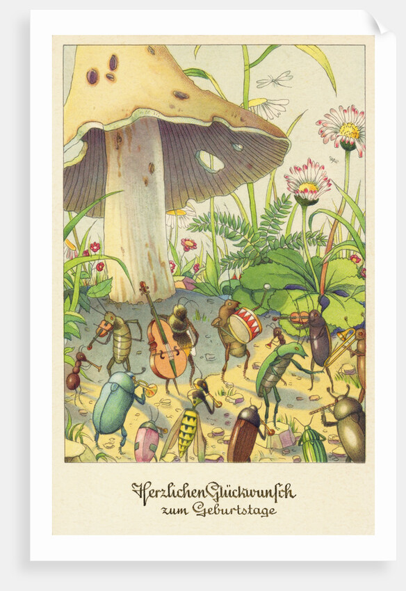 Herzlichen Gluckwunsch zum Geburtstage Postcard by Anonymous