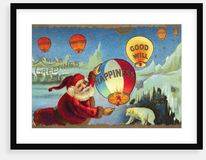 X-mas Greetings Postcard by Anonymous
