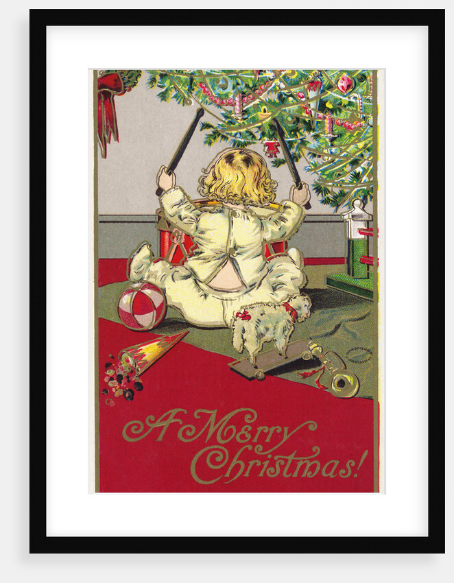 A Merry Christmas! Postcard by Anonymous