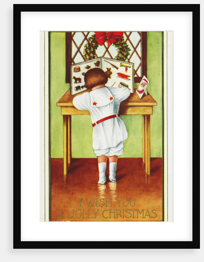 I Wish You a Jolly Christmas Postcard by Anonymous