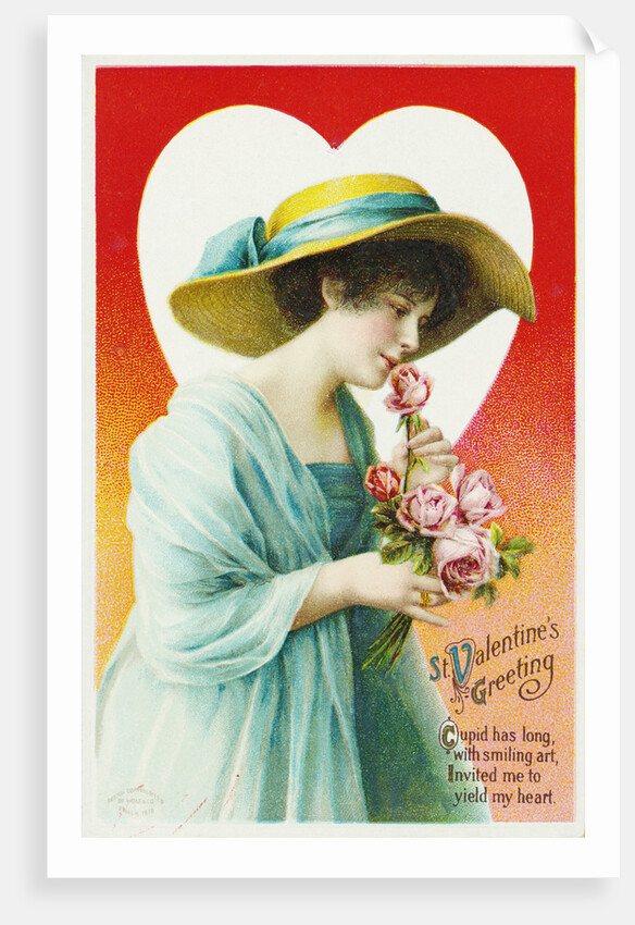 St. Valentine's Greeting Postcard by Anonymous