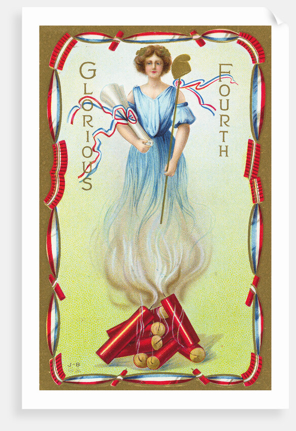 Glorious Fourth Postcard by Anonymous