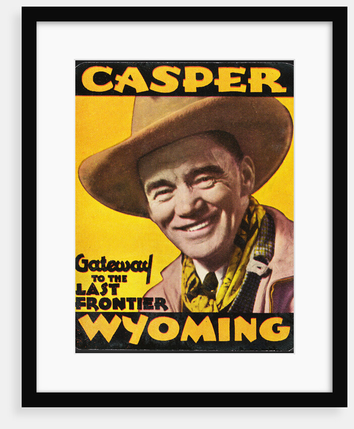 Casper Wyoming Luggage Label by Anonymous