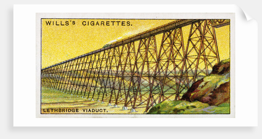 Lethbridge Viaduct Wills's Cigarette Trade Card by Anonymous