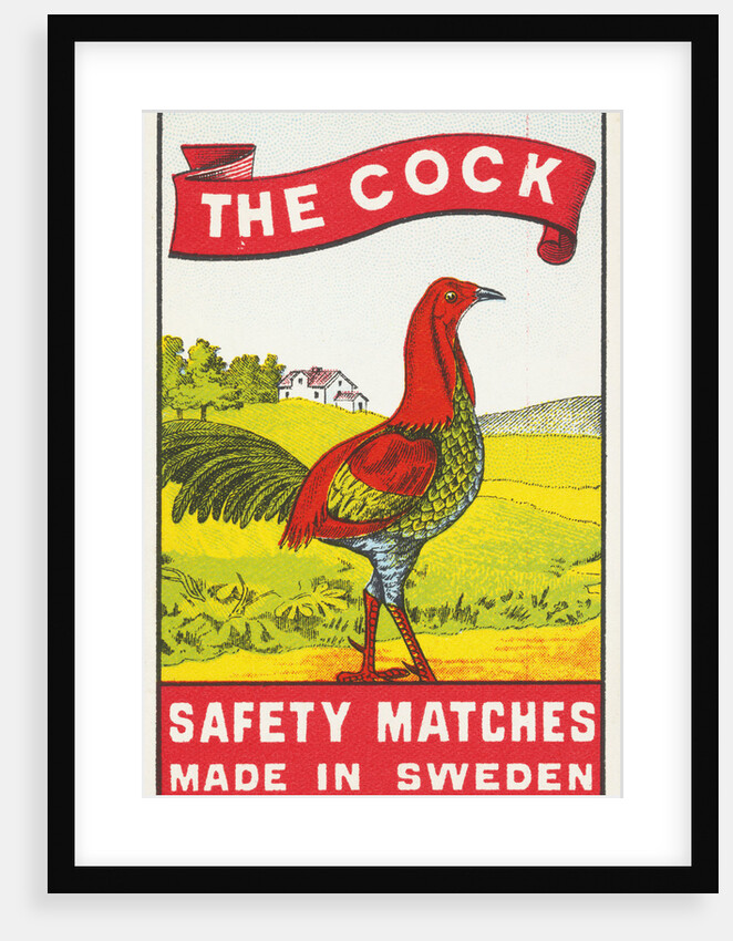 The Cock Matchbox Label by Anonymous