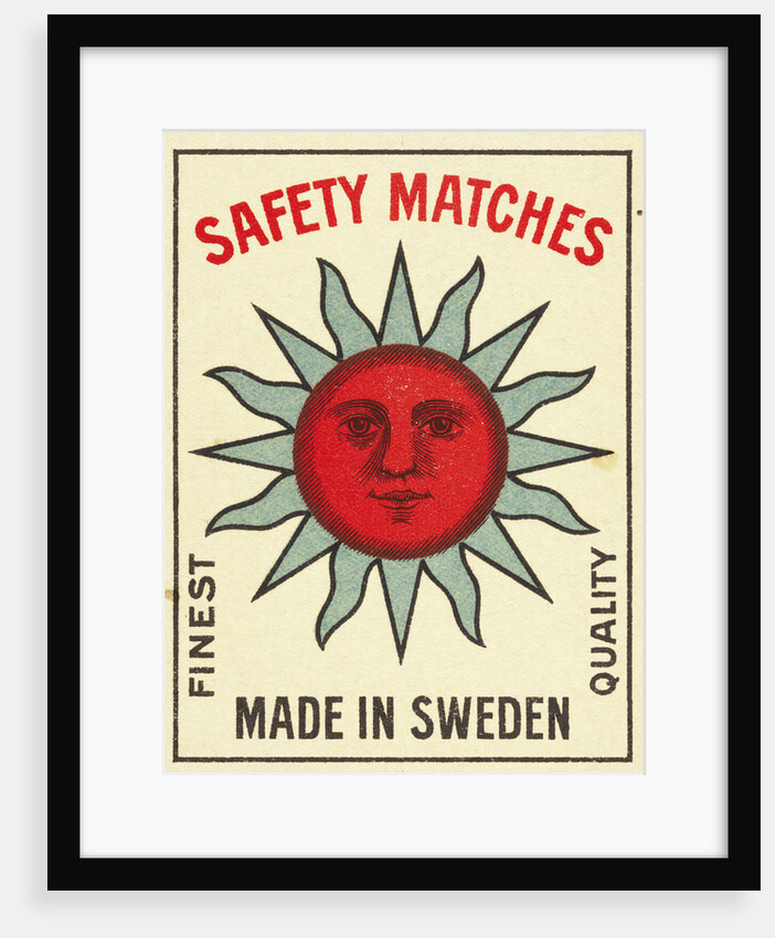 Safety Matches Matchbox Labels by Anonymous