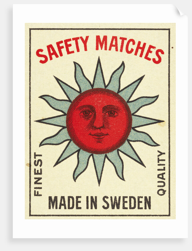 Safety Matches Matchbox Labels by Anonymous