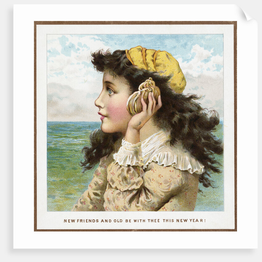 New Friends and Old Be With Thee This New Year Trade Card by Anonymous