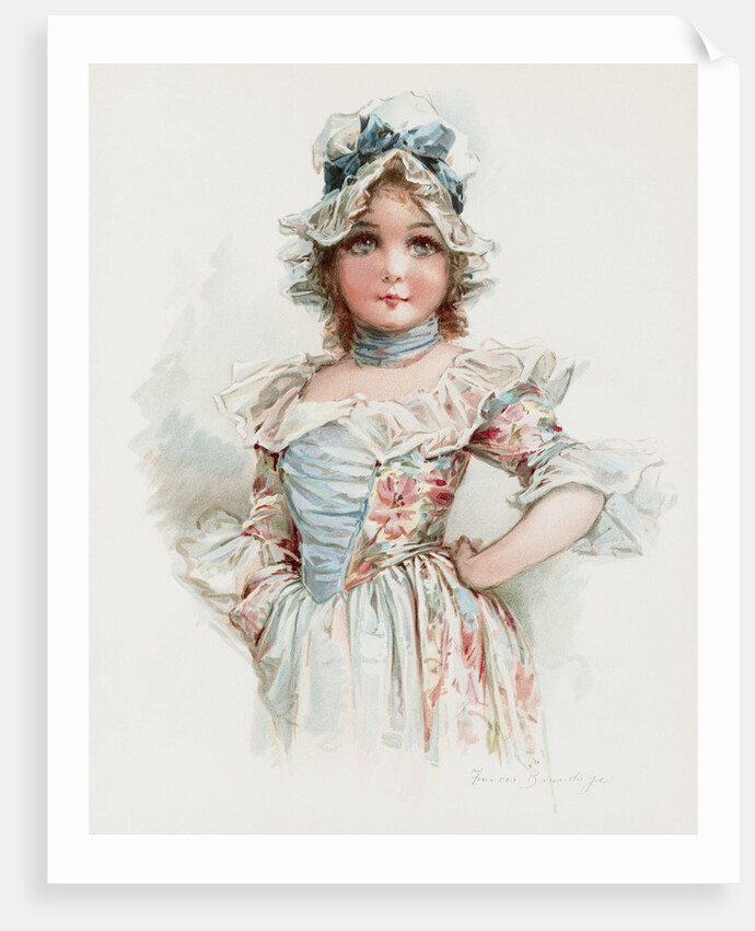 Girl in Blue Dress by Frances Brundage