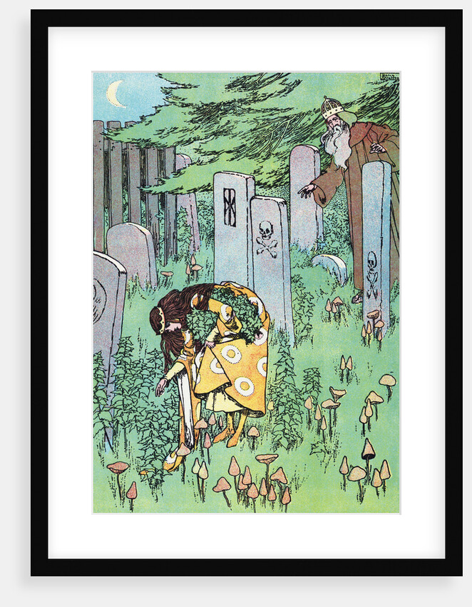 The Archbishop Watches Elise in the Churchyard by Helen Stratton