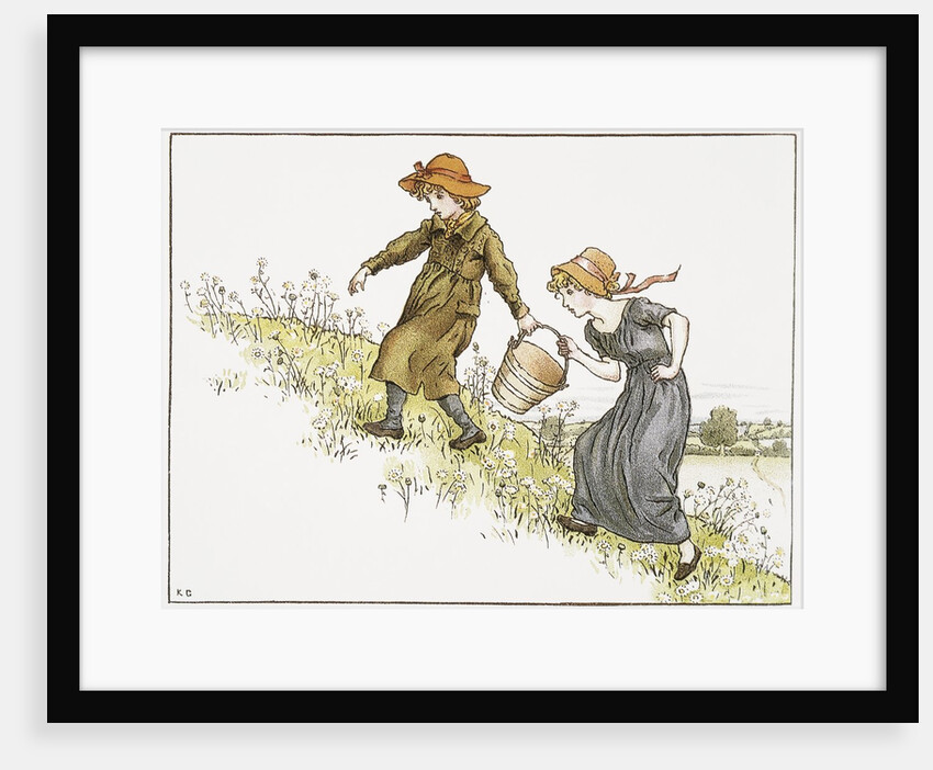 Illustration of Jack and Jill by Kate Greenaway