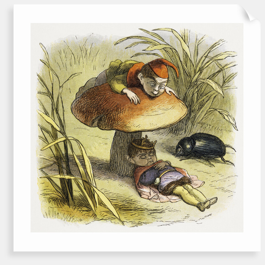 The Elf-King Asleep Illustration by Richard Doyle