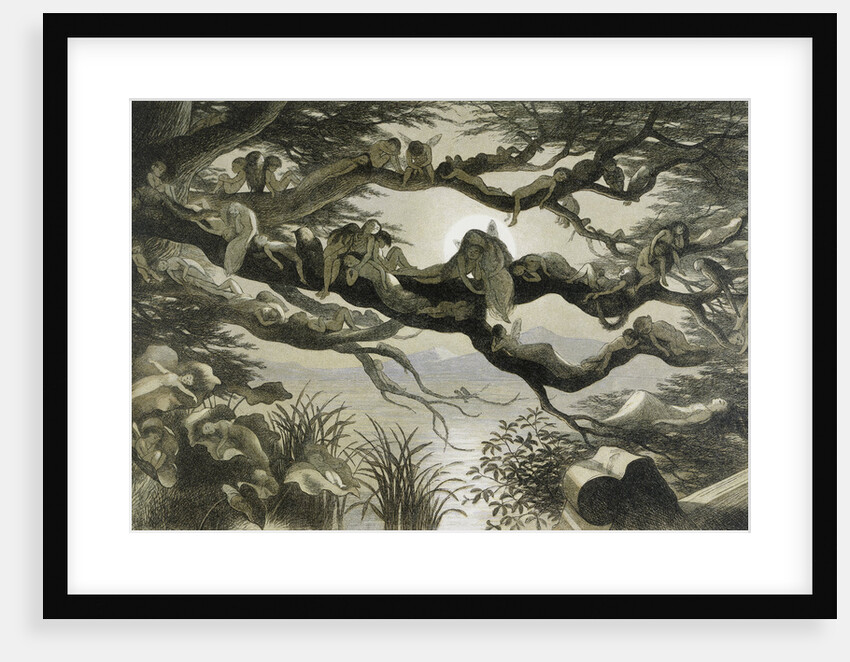 Asleep in the Moonlight Illustration by Richard Doyle