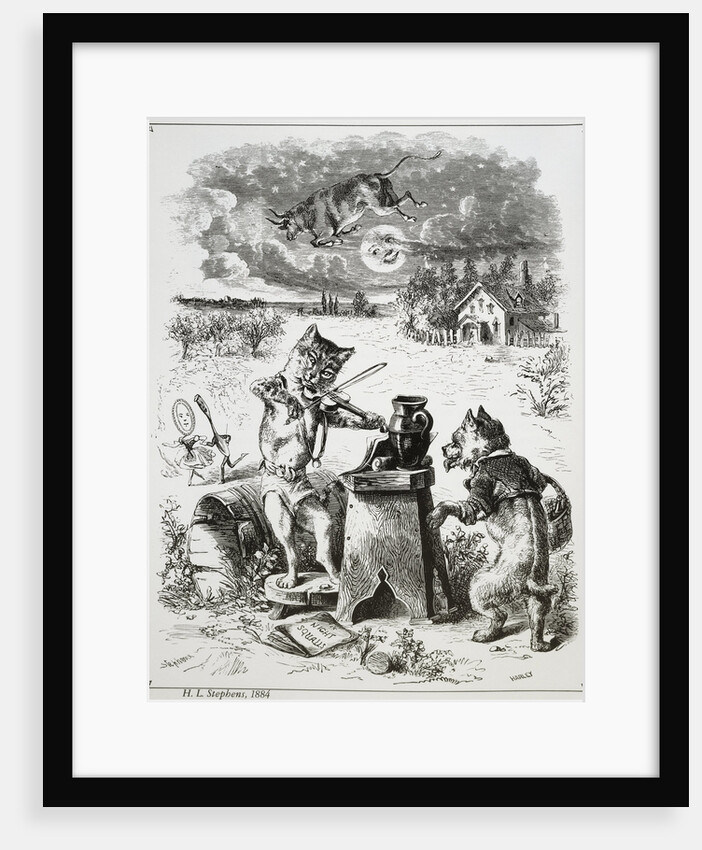 Hey Diddle Diddle Illustration by Henry Louis Stephens