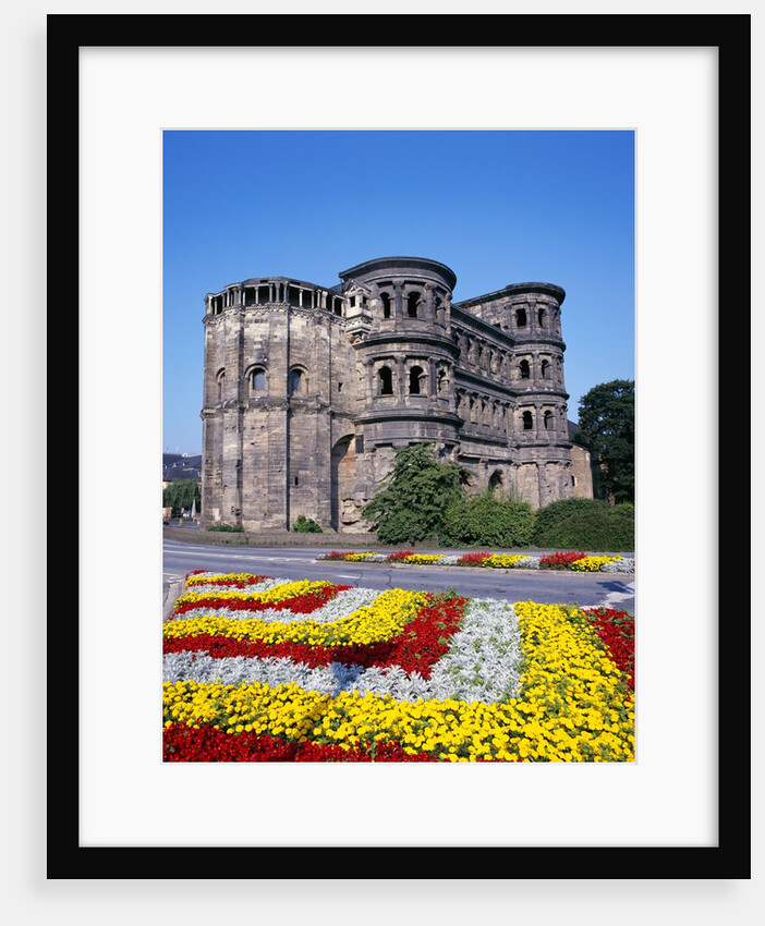 Flower Beds in Front of Porta Nigra in Trier by Anonymous