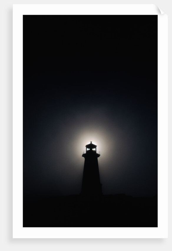 Lighthouse at Night in Peggy's Cove by Anonymous