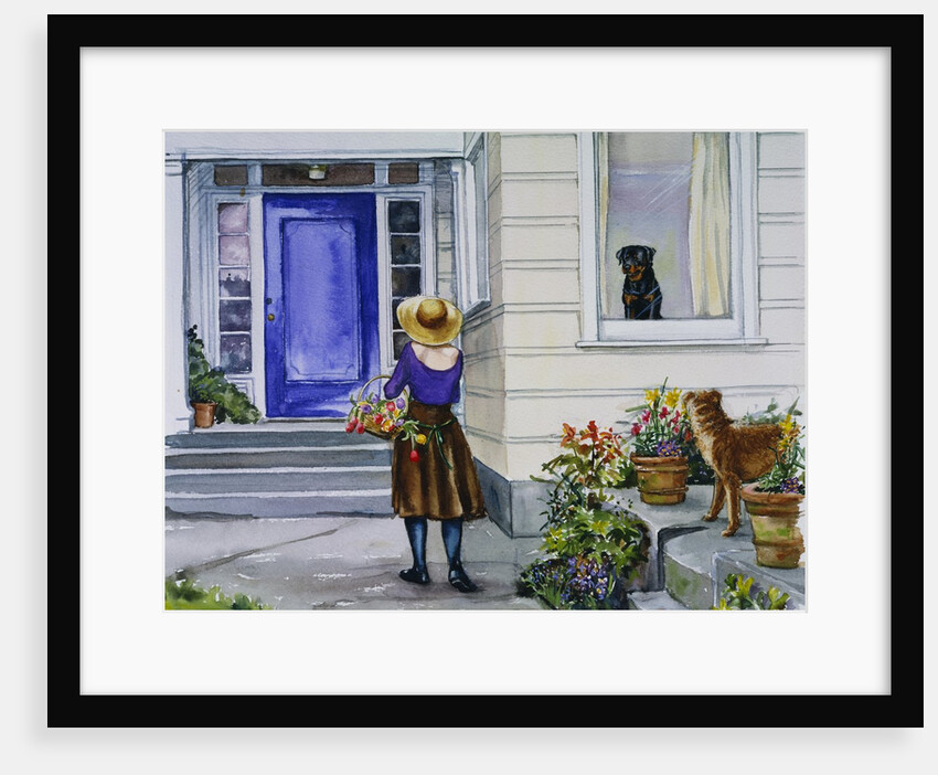 Carl Watching Madeleine's Mother from Carl Makes a Scrapbook by Alexandra Day