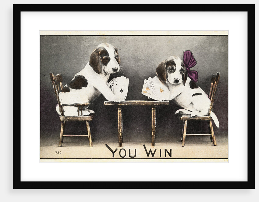 You Win Postcard by Anonymous