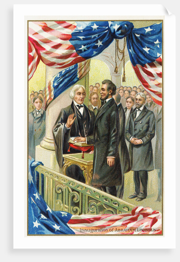 Inauguration of Abraham Lincoln Postcard by Corbis